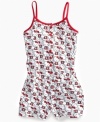 Keep her covered. She'll stay snuggly in this coverup romper from Hello Kitty,