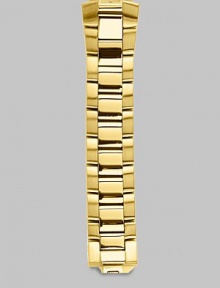 A radiant, 23k goldplated stainless steel link bracelet that will give your Philip Stein timepiece a whole new look. Fits size 2 and 22 Philip Stein watch headsImported 