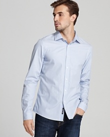 Michael Kors Lance Stripe Sport Shirt - Slim Fit