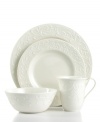 With an elegant white-on-white dinnerware pattern featuring an embossed vine motif and interior glaze, Opal Innocence Carved place settings from Lenox get your table set for refined dining every day. Qualifies for Rebate