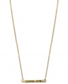 The choice is yours with this beautiful bar pendant necklace from RACHEL Rachel Roy. The rectangular bar is engraved with Choose Love. Crafted in worn gold tone mixed metal. Approximate length: 19 inches + 3-inch extender. Approximate diameter: 1 inch.