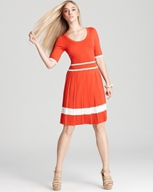 Trina Turk Dress - Sidney Pleated Sweater Dress