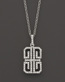 Diamonds set in 14K white gold symbol.