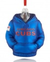 Need a big win? Throw your favorite fan a curve ball this Christmas with the Chicago Cubs hoodie ornament from Kurt Adler.