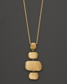 Exclusively at Bloomingdale's, hand-engraved 18K yellow gold pendant necklace from Marco Bicego.