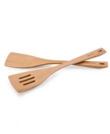 Knock on wood-the incredible durability and flawless construction of this attractive set holds up in the busiest kitchen. Made from 100% beech wood, each turner has a traditional look, comfortable feel and undeniable strength that takes on flipping burgers, handling steaks, draining sauces and more!