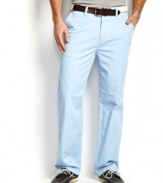 These flat-front pants from Nautica will have you cruising the weekend in style.