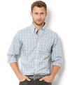 From the desk to after-dinner drinks, this plaid Nautica shirt keeps you looking crisp.