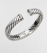 From the Waverly Collection. A simply chic style with an iconic, cabled design that's perfect for stacking or wearing alone. Sterling silverDiameter, about 2.5Hinged closureImported 