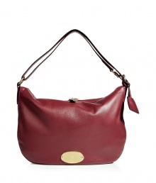 A classic hobo-inspired bag with a luxe twist, this version from Mulberry is cult status-ready - Top zip closure, shoulder strap, front logo plaque, slightly slouchy shape - Perfect for off-duty cool or early evening cocktails