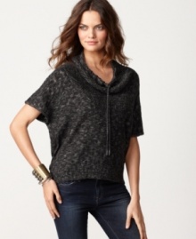 Top off your fave jeans with Kensie's cowlneck sweater for a versatile, fall ensemble.