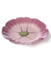 As fresh as a flower, Carole Shiber's cheery pink Pansy platter will have you craving spring. Dishwasher-safe earthenware means you can freshen up the casual table or entertain guests with ease.