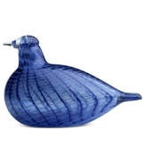 There's no mistaking iittala's blue bird, striped with vibrant color. First hatched in 1972 by artist Oiva Toikka, the fanciful Birds collection captures the nuances of each creature in beautiful mouth-blown glass.