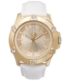 Keep your fashion crisp with this pristine Surfside watch from Juicy Couture.