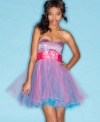 Get tulle-happy in this multicolor dream dress from Speechless that sports an extra-flirty skirt!