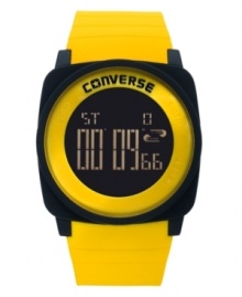 Inspired by the world of sport, this digital watch from Converse's Full Court collection has come to play.