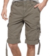 Casual cool in an instant. These cargo shorts from DKNY Jeans are a stylin' warm-weather staple.