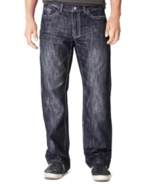 These relaxed fit jeans by Royal Premium are the perfect compliment to you laid back look.