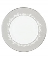 Elegance at a glance. Serve your main course with grace and style on these exquisite dinner plates from the Lenox Bellina dinnerware and dishes collection. Crafted in bone china with a delicate floral design and textured white beads, surrounded by stunning platinum trim to complete the perfect table setting. Qualifies for Rebate