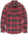 Plaid to the bone? Stock up on this stylish essential from Ecko Cut & Sew.