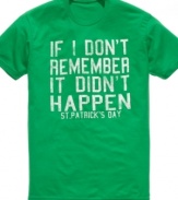 There will be no excuses for not wearing green on St. Patrick's day with this t shirt from American Rag.