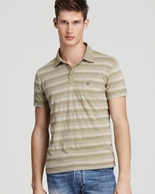 Diesel Diamond Stripe Polo - Slim Fit