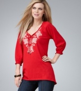 A pretty peasant top makes any outfit pop. Try Style&co.'s with your favorite jeans, leggings and capris!