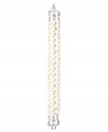 Understated style. Monet's three-row imitation pearl flex bracelet adds just the right amount of decorative detailing for your wardrobe. Further adorned with sparkling Swarovski crystals and glittering glass accents, it's made in silver tone mixed metal. Approximate length: 7-1/2 inches.