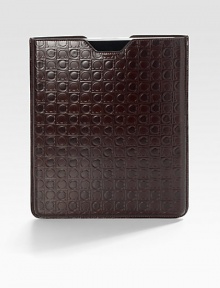 A slipcase for the iPad® user who appreciates elegant craftsmanship as much as on-the-go style in embossed calfskin leather. Leather Accommodates all standard iPad models 9½W X 10¾H Made in Italy 