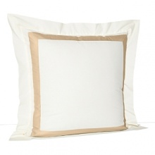 A classic sateen border trims this elegant sham by SFERRA, woven from super soft Egyptian cotton.