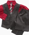 This Sean John 4 piece suit will have your little man decked out in big style.