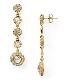 Nadri Pave Framed Linear Earrings