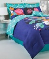 Look on the bright side. Bold colors meld with fresh blooms in this Carmen Floral comforter set for a captivating new look that cheers up any space. Reverses to an allover trellis pattern in a turquoise hue.