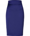 Sleekly sophisticated, Hugos oversaturated high-waisted satin pencil skirt is a work to cocktails must - Hidden back zip, kick pleat - Tailored fit, high-waisted - Pair with a silk blouse and blazer or a cashmere pullover and leather jacket