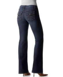 All-American true blues from the master: Tommy Hilfiger's stretch boot-cut Freedom jeans feature a comfortable fit and classic styling.