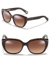 Retro chic rounded cat eye sunglasses with gradient lenses from Marc Jacobs.