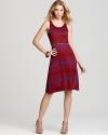 AIKO Dress - Striped Midi