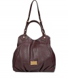 Stylish Brown Francesca shoulder bag from Marc by Marc Jacobs - The classic shopper tote gets a trendy-forward redux in luxurious marron leather- Large carryall, handles and convertible shoulder - A perfect addition to any outfit