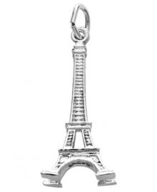 The perfect souvenir from the city of love. Rembrandt's intricate Eiffel Tower charm is crafted from sterling silver and will make the perfect addition to your favorite charm bracelet or necklace. Approximate drop: 1-1/4 inches.