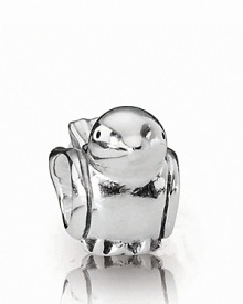 A sweet and petite bird charm in sterling silver brings a flutter of joy to your PANDORA collection.