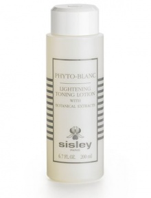 Phyto-Blanc Lightening Toning Lotion. With extracts of white mulberry, lemon, and essential lavendar oil, Phyto Blanc Toning Lotion tones and tightens the pores, inhibits melanin formation and evens out the complexion while leaving it with a matte finish. Wipe over face and neck daily for best results. For all skin types. 6.7 oz. tube. 