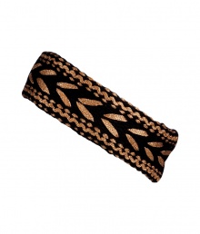 Inject folkloric flair into your contemporary city look with Rag & Bones copper and black embroidered headband - Wear with everything from casual separates to party-ready frocks