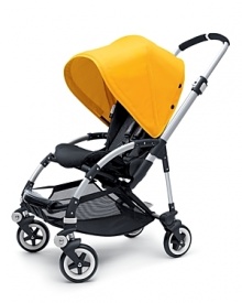 The Bugaboo Bee is the compact yet complete Bugaboo stroller made for life on the fly. The Bugaboo Bee has a compact, nimble, one-piece foldable design that accommodates your child from infant to toddler. Run an errand. Jump in a cab. Go buzz around.