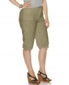 Celebrate spring in style with Karen Scott's plus size skimmer shorts-- pair them with your favorite tanks and tees!