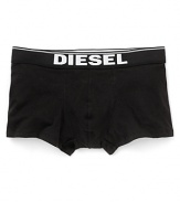 Diesel stretch boxers with logo waistband.