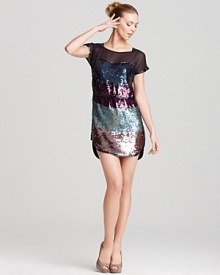 French Connection Dress - Rocka Color Block Sequin