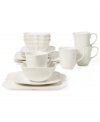 A brighter white. More than stylish, the Catania dinnerware set from Ecoware is ultra white, ultra strong and ultra green, crafted using porcelain discarded during the manufacturing process. Uniquely scalloped shapes give it fresh appeal.