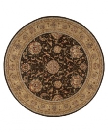 A graceful achievement in symmetry and style, this splendid area rug exemplifies the fine detail and precision handcraftsmanship of the Nourison 2000 collection. Featuring a myriad of delicate vinery and exquisite blossom medallions, this stylish piece lends warm color and perfection softness to any room in your home.