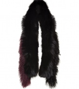 With a luxurious mix of raccoon and Tibetan lamb, Steffen Schrauts mixed fur scarf is guaranteed to upgrade any outfit - Tonal color fade, fabric reverse - Wrap around soft knit pullovers, or collarless coats with black leather gloves