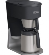 When you need coffee, the last thing you want to do is wait. The Bunn STX coffee maker delivers incredibly flavorful coffee that's brewed in the blink of an eye. Stainless steel internal hot water tank holds water at ready-to-brew temperatures, extracting full flavor from fresh grounds in just 3 to 4 minutes! 3-year warranty. Model ST.